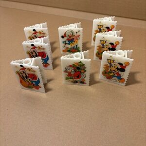Vintage Disney Mickey, Donald & Goofy Christmas Light Covers  Set of 
8